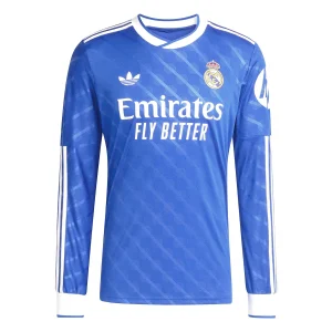 Camisa III do Real Madrid Third (Azul) 2025/2026 – Versão Torcedor - Manga Longa