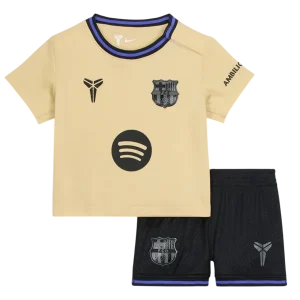 Kit Infantil Barcelona x Kobe Bryant 2025/2026 (Amarelo) – Camisa e Short