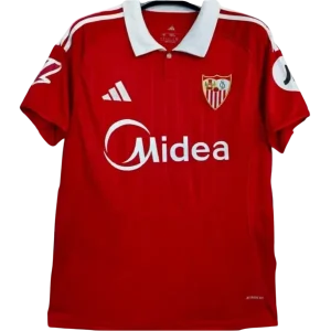 Camisa II do Sevilla FC (Vermelha) Away 2025/2026 – Versão Torcedor