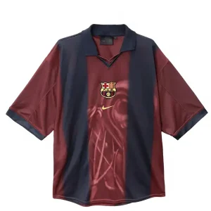 Camisa I do Barcelona Home 2000/2001 - Travis Scott Skeleton - Retrô
