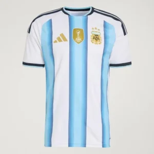 Camisa I da Argentina Branca/Azul Home (Copa do Mundo) 2026 – Versão Jogador