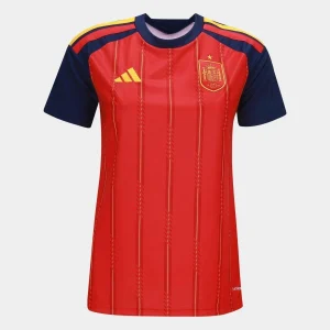 Camisa I da Espanha Vermelha Home 2026 (Copa do Mundo) – Versão Feminina