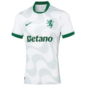 Camisa II do Sporting CP (Branca) Away 2025/2026 – Versão Torcedor