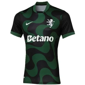 Camisa II do Sporting CP (Preta) Away 2025/2026 – Versão Torcedor