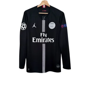 Camisa PSG Third - 2018/2019 – Retrô - Manga Longa (Pronta Entrega) - Tamanho G - NEYMAR JR 10 + Patches
