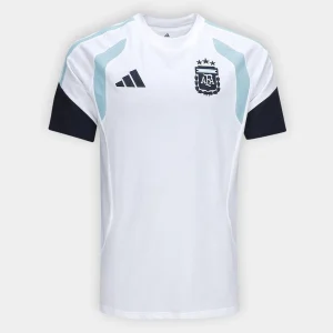Camisa da Argentina Branca Treino (Copa do Mundo) 2026 – Versão Torcedor
