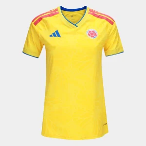 Camisa I da Colômbia Amarela Home 2026 (Copa do Mundo) – Versão Feminina