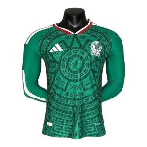 Camisa I do México Home (Copa do Mundo) 2026 – Versão Jogador - Manga Longa