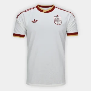 Camisa II da Espanha Branca Away 2026 (Copa do Mundo) – Versão Jogador