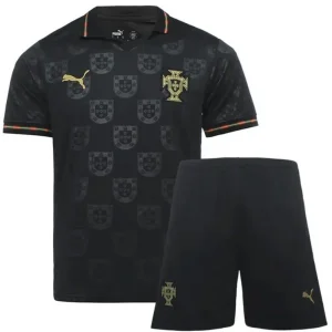 Kit Infantil de Portugal (Pantera Negra) 2025 – Camisa + Short