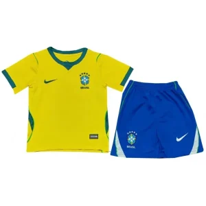 Kit Infantil I da Brasil Home (Copa do Mundo) 2026 – Camisa + Short