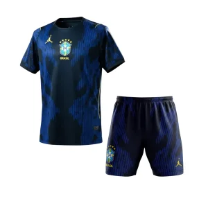 Kit Infantil II da Brasil Azul Away (Copa do Mundo) 2026 – Camisa + Short