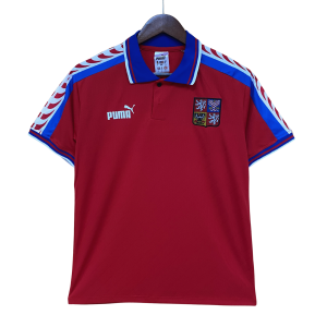 Camisa da República Tcheca Vermelha 1996/1998 – Versão Retro