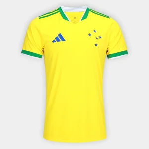 Camisa Cruzeiro Amarela 2026 Edição Copa do Mundo – Versão Torcedor