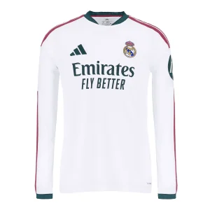 Camisa I do Real Madrid Home Branca 2026/2027 – Versão Torcedor - Manga Longa