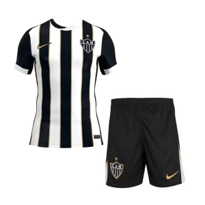 Kit Infantil Atlético Mineiro (Listrado) 2026/2027 Home – Camisa e Short