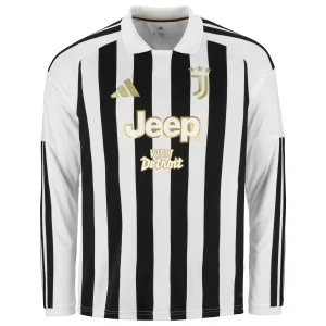 Camisa I da Juventus Home (Preta/Branca) 2026/2027 – Versão Torcedor - Manga Longa