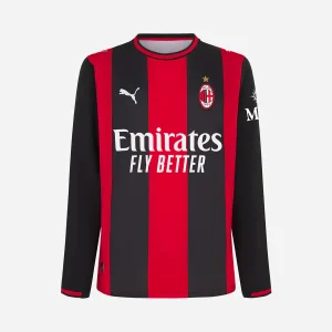 Camisa I do A.C. Milan Home 2026/2027 – Versão Jogador - Manga Longa