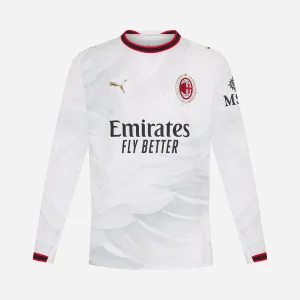 Camisa II do A.C. Milan Away (Branca) 2026/2027 – Versão Jogador - Manga Longa