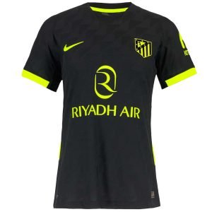Camisa II do Atlético de Madrid Away (Preta) 2026/2027 – Versão Feminina