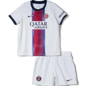 Kit Infantil II do Paris Saint Germain (Away) Branca 2026/2027 – Camisa e Short