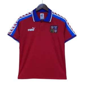 Camisa I da República Tcheca (Home) 1996 – Versão Retrô (Pronta Entrega) - Tamanho G