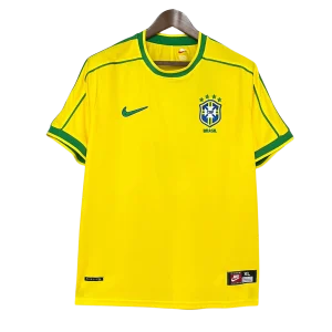 Camisa I da Seleção Brasileira Home 1998 – Versão Retrô (Pronta Entrega) - Tamanho 2GG