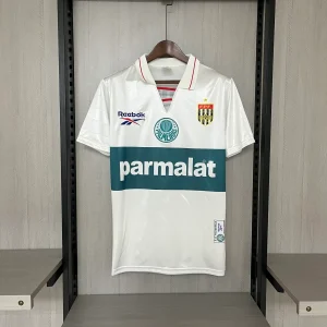 Camisa II do Palmeiras Away (Branca) 1997 – Versão Retrô (Pronta Entrega) - Tamanho GG